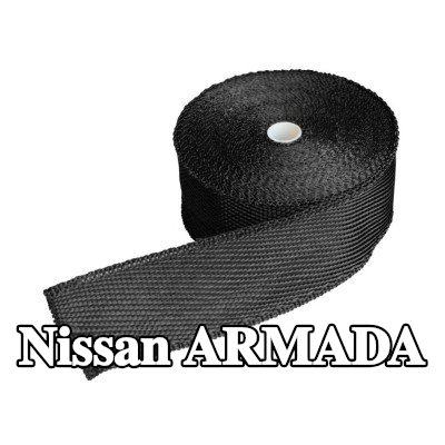 Simoni Racing حشية مشعب العادم من الألياف الزجاجية, منسوجات, مع مشابك — Nissan Armada