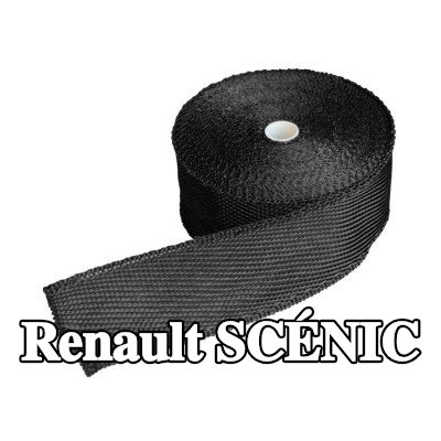 Simoni Racing حشية مشعب العادم من الألياف الزجاجية, منسوجات, مع مشابك — Renault Scénic