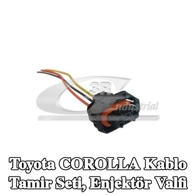 3RG Kablo Tamir Seti, enjektör valfi — Toyota Corolla