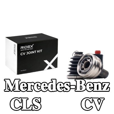 RIDEX مجموعة وصلة المحور الأمامي, جانب العجلة, مع حلقة مستشعر ABS — Mercedes-Benz Cls