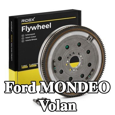 RIDEX Volan Sürtünme kontrol plakalı çift kütleli volan, vida seti olmadan, pilot yatak olmadan — 2012 Ford Mondeo