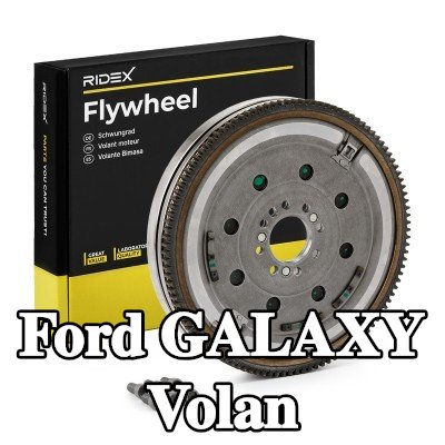 RIDEX Volan Sürtünme kontrol plakalı çift kütleli volan, vida seti olmadan, pilot yatak olmadan — 2012 Ford Galaxy