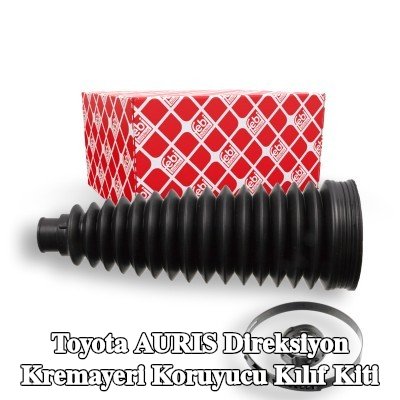 FEBI BILSTEIN Sol ön aks direksiyon kremayeri kılıfı kiti, kelepçeli — Toyota Auris