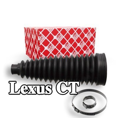 FEBI BILSTEIN طقم غطاء حامل التوجيه المحور الأمامي الأيسر, مع مشابك — Lexus Ct