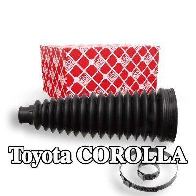 FEBI BILSTEIN طقم غطاء حامل التوجيه المحور الأمامي الأيسر, مع مشابك — 2012 Toyota Corolla