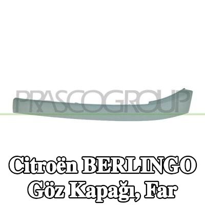 PRASCO Göz kapağı, far Sol Ön — 2002 Citroën Berlingo