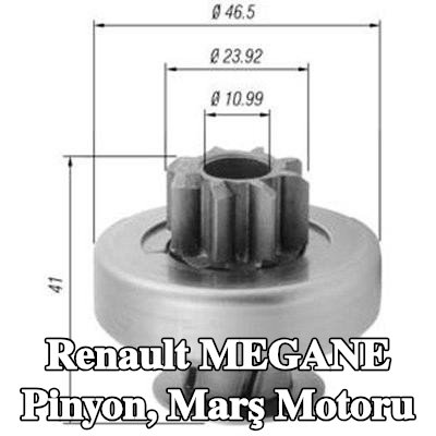 MAGNETI MARELLI Pinyon, marş motoru — Renault Megane