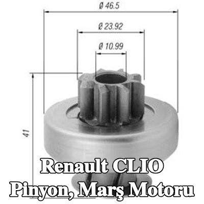 MAGNETI MARELLI Pinyon, marş motoru — 2008 Renault Clio