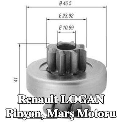 MAGNETI MARELLI Pinyon, marş motoru — Renault Logan