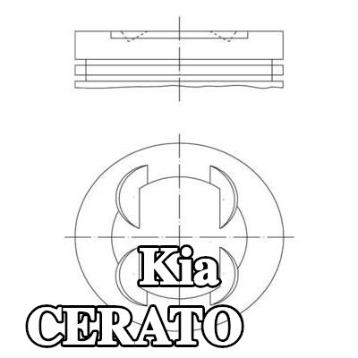 MAHLE المكبس — 2012 Kia Cerato