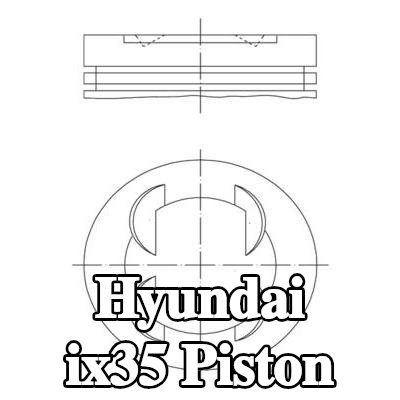 MAHLE Piston — 2009 Hyundai ix35