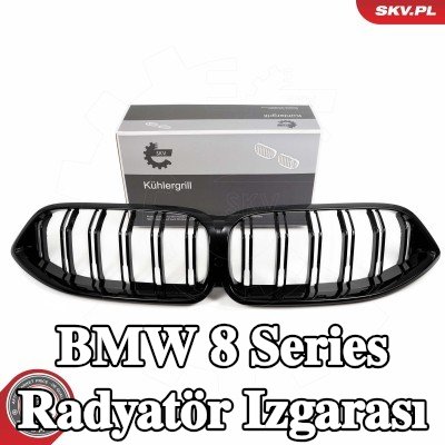 ESEN SKV Radyatör ızgarası parlak, siyah — BMW 8 Series