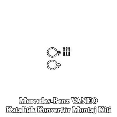 HJS Katalitik konvertör montaj kiti Ön — Mercedes-Benz Vaneo
