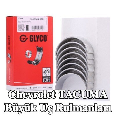 GLYCO Bronz kaplı çelik sırtlı büyük uç rulmanları — Chevrolet Tacuma
