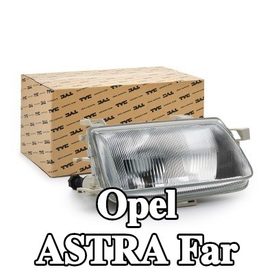 TYC Far Sağ, H4, ampul tutuculu, elektrik motoru olmadan — 1997 Opel Astra