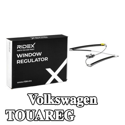 RIDEX منظم نافذة أمامي, يمين, كهربائي, بدون محرك كهربائي — Volkswagen Touareg