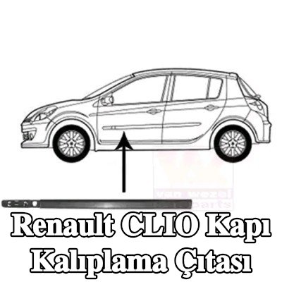 VAN WEZEL Kapı kalıplama çıtası — 2012 Renault Clio