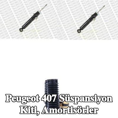 MONROE Süspansiyon kiti, amortisörler — Peugeot 407