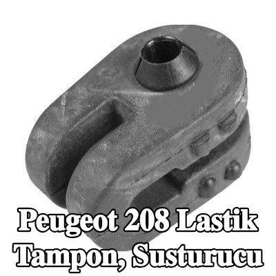PLANET TECH Lastik tampon, susturucu egzoz taraflı — Peugeot 208