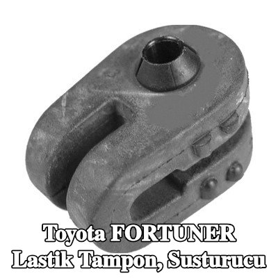 PLANET TECH Lastik tampon, susturucu egzoz taraflı — Toyota Fortuner