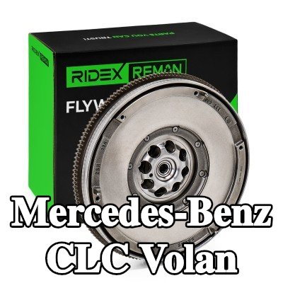 RIDEX REMAN Volan 240mm, sürtünme kontrol plakası olmadan, vida seti olmadan, çift kütleli volanlı motorlar için, pilot yatak ile — Mercedes-Benz Clc