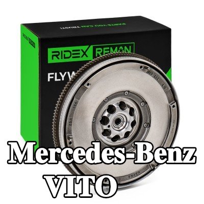 RIDEX REMAN حذافة 240mm, بدون لوحة التحكم في الاحتكاك, بدون مجموعة براغي, للمحركات المزودة بحذافة ثنائية الكتلة, مع محمل توجيهي — 2005 Mercedes-Benz Vito