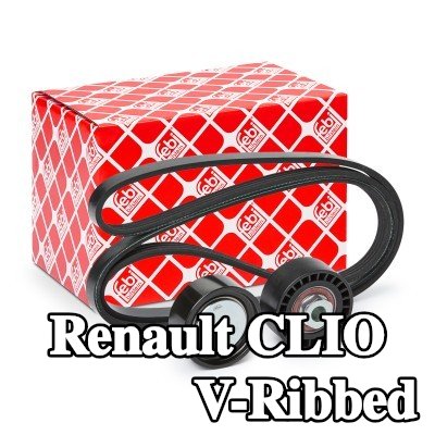 FEBI BILSTEIN مجموعة أحزمة V-Ribbed — Renault Clio