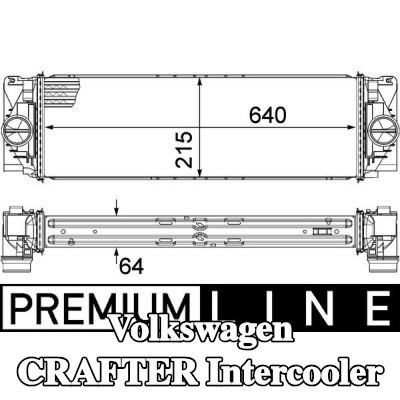 MAHLE Intercooler — 2012 Volkswagen Crafter