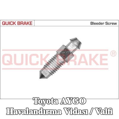 QUICK BRAKE Havalandırma vidası / valfi — Toyota Aygo