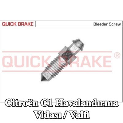 QUICK BRAKE Havalandırma vidası / valfi — Citroën C1