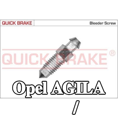 QUICK BRAKE برغي/صمام التهوية — 2000 Opel Agila