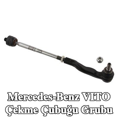 FEBI BILSTEIN Rot kolu grubu OE Turbo YENİ, Ön Aks Sağ, 437mm, kilit somunu ile — Mercedes-Benz Vito