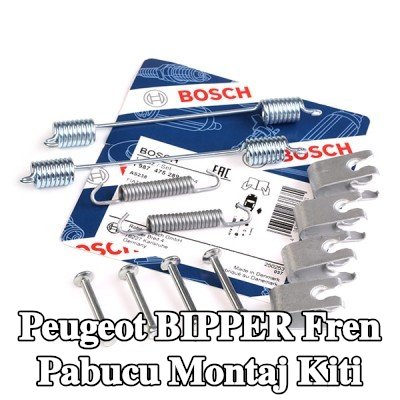BOSCH Yaylı fren pabucu montaj kiti — Peugeot Bipper
