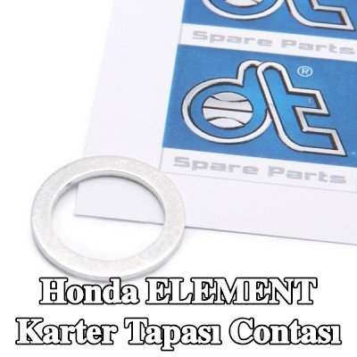DT Spare Parts Karter tapası rondelası Alüminyum, Inner Diameter: 14mm — Honda Element