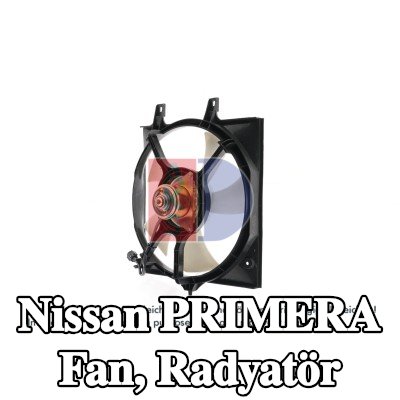 AKS DASIS Fan, radyatör fan kapağı dahil radyatör — 2000 Nissan Primera