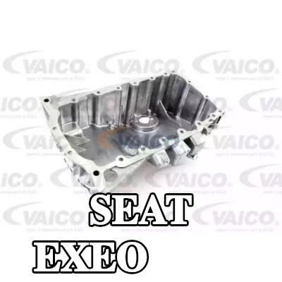VAICO حوض الزيت مع سدادة تصريف الزيت, بدون حشية/مانع تسرب, مع فتحة لمستشعر مستوى الزيت, جودة VAICO الأصلية — SEAT Exeo