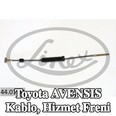LINEX Kablo, hizmet freni — 2002 Toyota Avensis