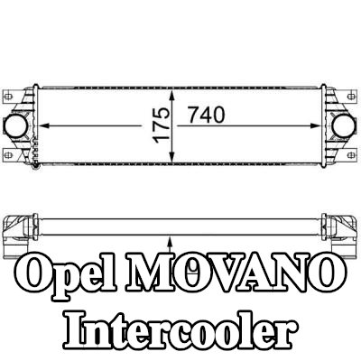 MAHLE Intercooler — Opel Movano