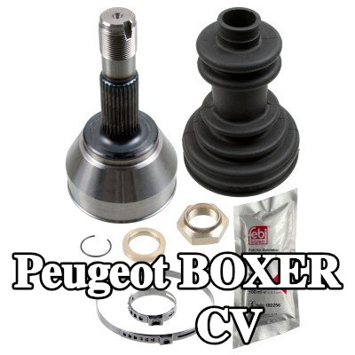 FEBI BILSTEIN طقم وصلة CV للمحور الأمامي الأيمن, جانب العجلة, مع صمولة, مع شحم — 2002 Peugeot Boxer