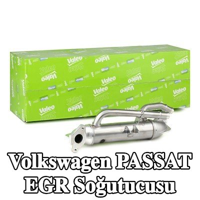 VALEO Conasız/sızdırmazlık elemanı olmayan EGR soğutucu, EGR valfi olmadan, kelepçe olmadan, ORIGINAL PART — 2003 Volkswagen Passat