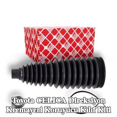 FEBI BILSTEIN Sol ön aks direksiyon kremayeri kılıfı kiti, kelepçe ile — Toyota Celica