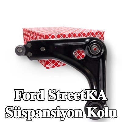 FEBI BILSTEIN Ön Aks Sol Süspansiyon Kolu, Çelik Sac, bilyeli mafsal ile, lastik yastıklı — Ford StreetKA