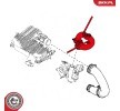 ESEN SKV Emme borusu, hava filtresi Merkez, Arka — Nissan Micra (3)