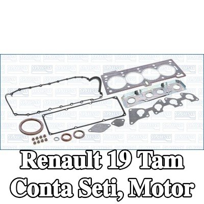 AJUSA Tam Conta Seti, silindir kapağı contalı motor, valf gövdesi contalı — Renault 19