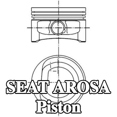 KOLBENSCHMIDT Piston — 1997 SEAT Arosa