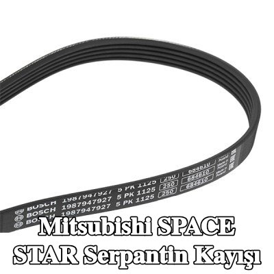 BOSCH Serpantin kayışı 1125mm, Number of ribs: 5 — Mitsubishi Space Star