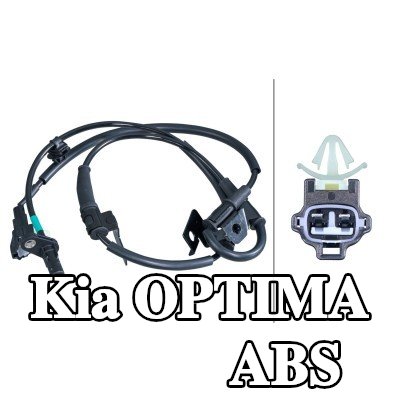 HELLA مستشعر ABS للمحور الأمامي الأيسر, مع مشابك تثبيت على الكابل — 2012 Kia Optima