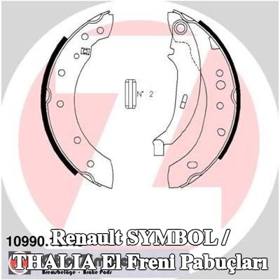 ZIMMERMANN El freni pabuçları Arka Aks, Fotoğraf, tedarik kapsamına uygundur — Renault Symbol / Thalia