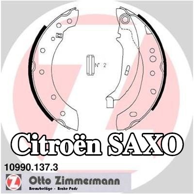 ZIMMERMANN فرامل اليد للمحور الخلفي, الصورة تتوافق مع نطاق التوريد — Citroën Saxo