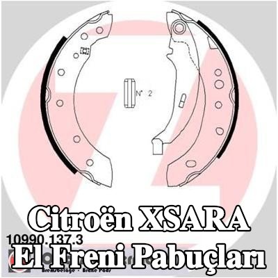 ZIMMERMANN El freni pabuçları Arka Aks, Fotoğraf, tedarik kapsamına uygundur — Citroën Xsara